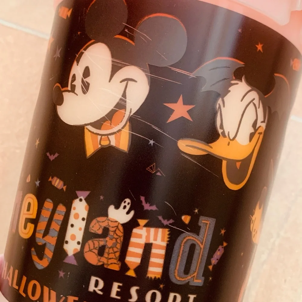 Disneyland Resort Black & Orange Halloween Mickey Mouse & Friends Bucket Pail